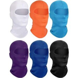 6 Pieces Ski Mask Kids Balaclava Winter Windproof Face Covering Breathable Neck